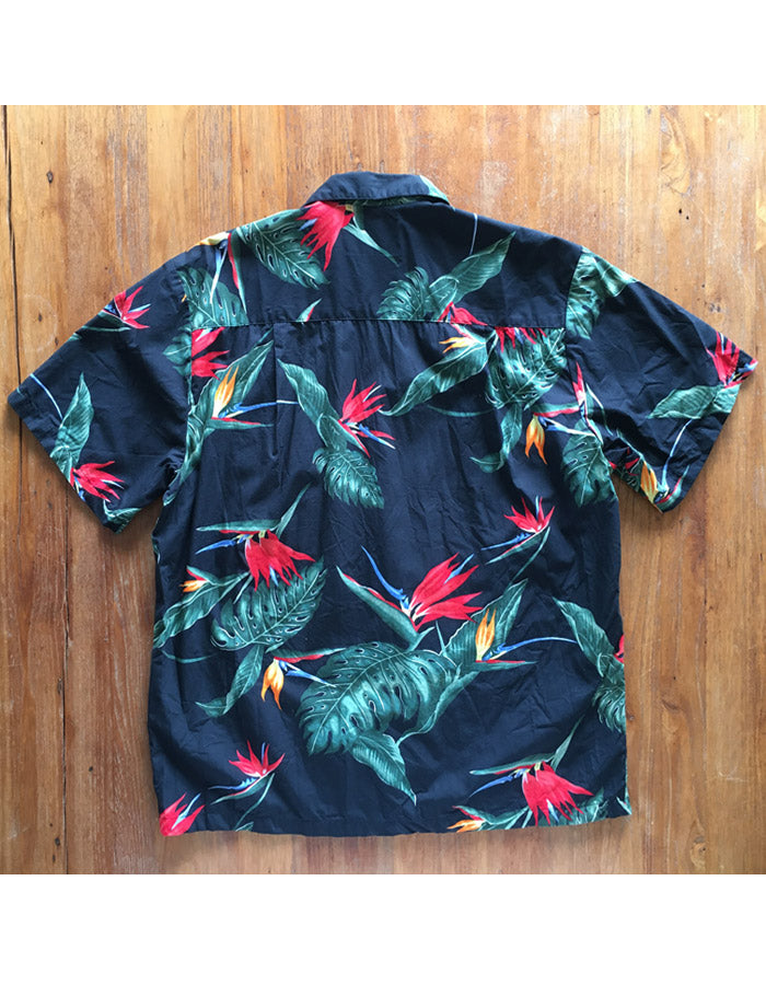 Beautiful Tropical Bird Print Shirt - Paradise Found Jungle L Size