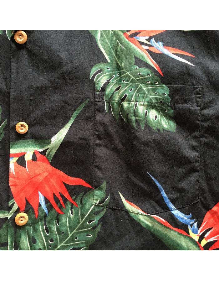 Beautiful Tropical Bird Print Shirt - Paradise Found Jungle L Size