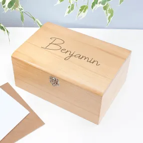 Personalized Engraved Children's Keepsake Box