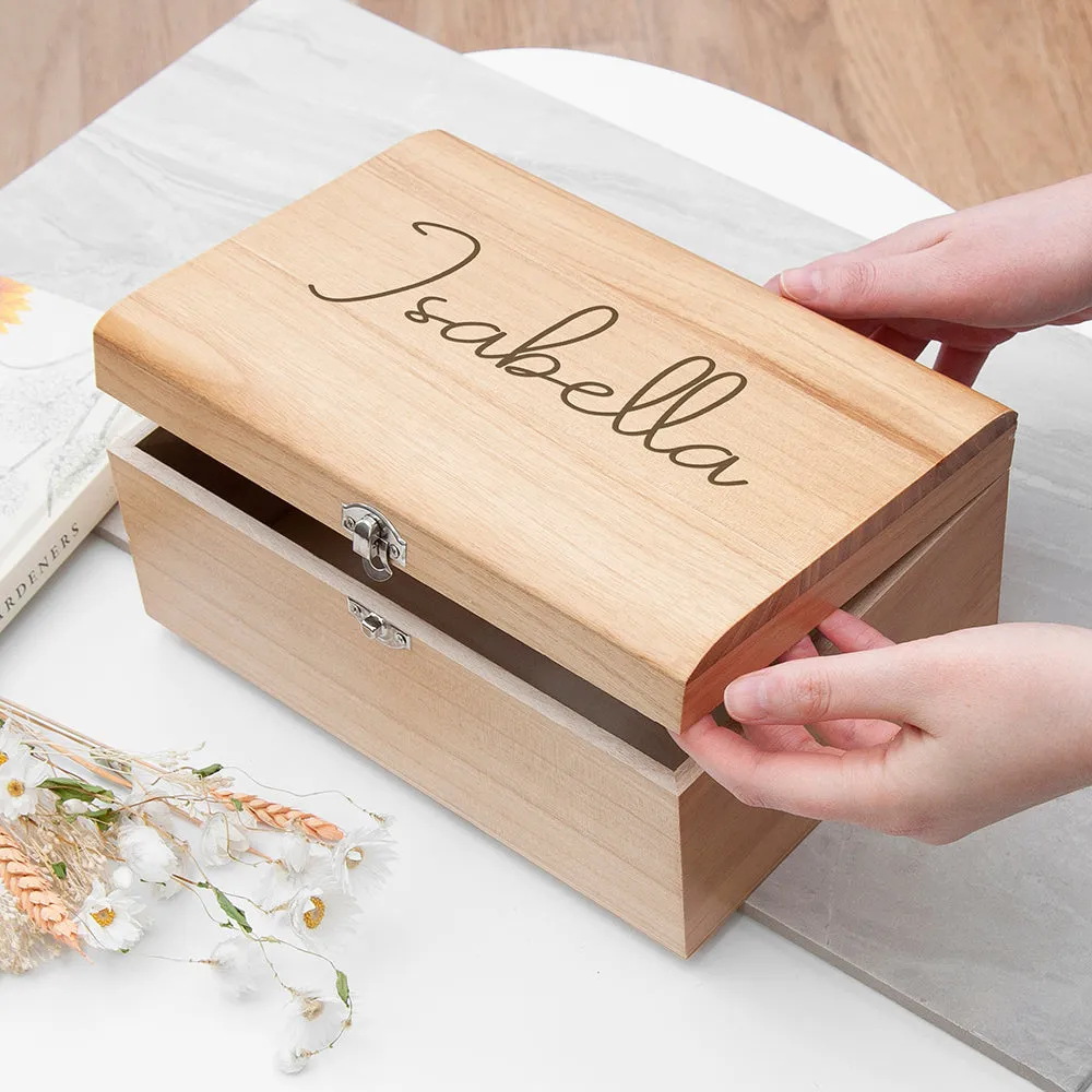 Personalized Engraved Children's Keepsake Box