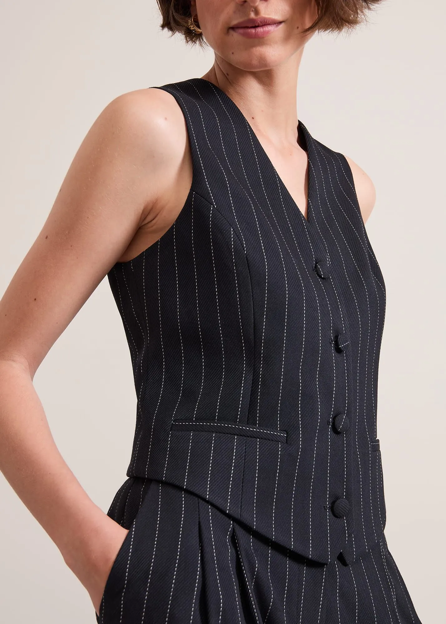 Pinstripe Waistcoat - Pia