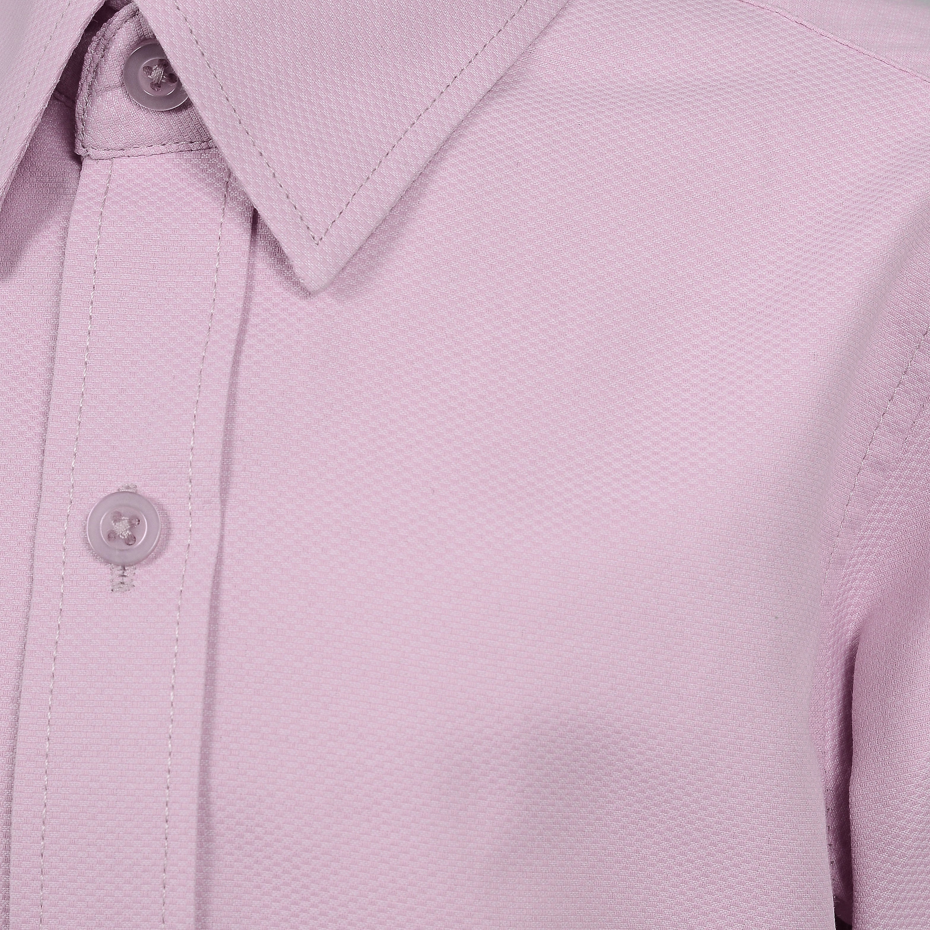 Pink textured dress shirt for boys.