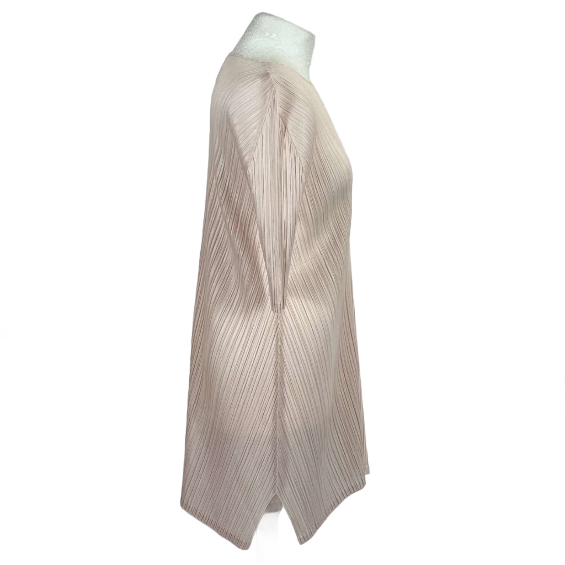 Pleats Please Issey Miyake Baby Pink Flared Midi Dress Sizes 5, XS, S, M, L, XL - Shop Now