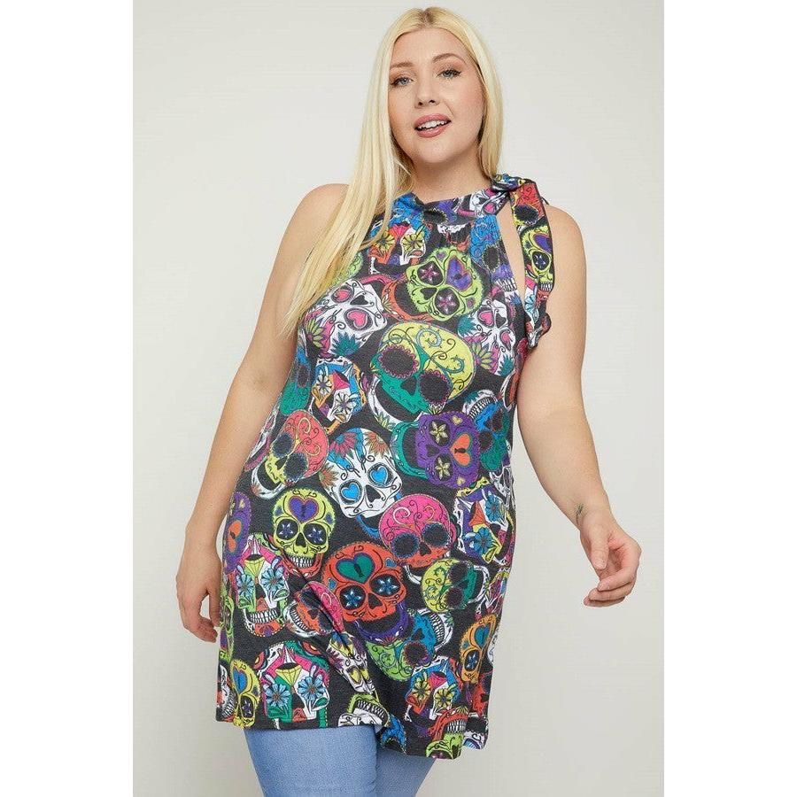 plus size sugar skull dress