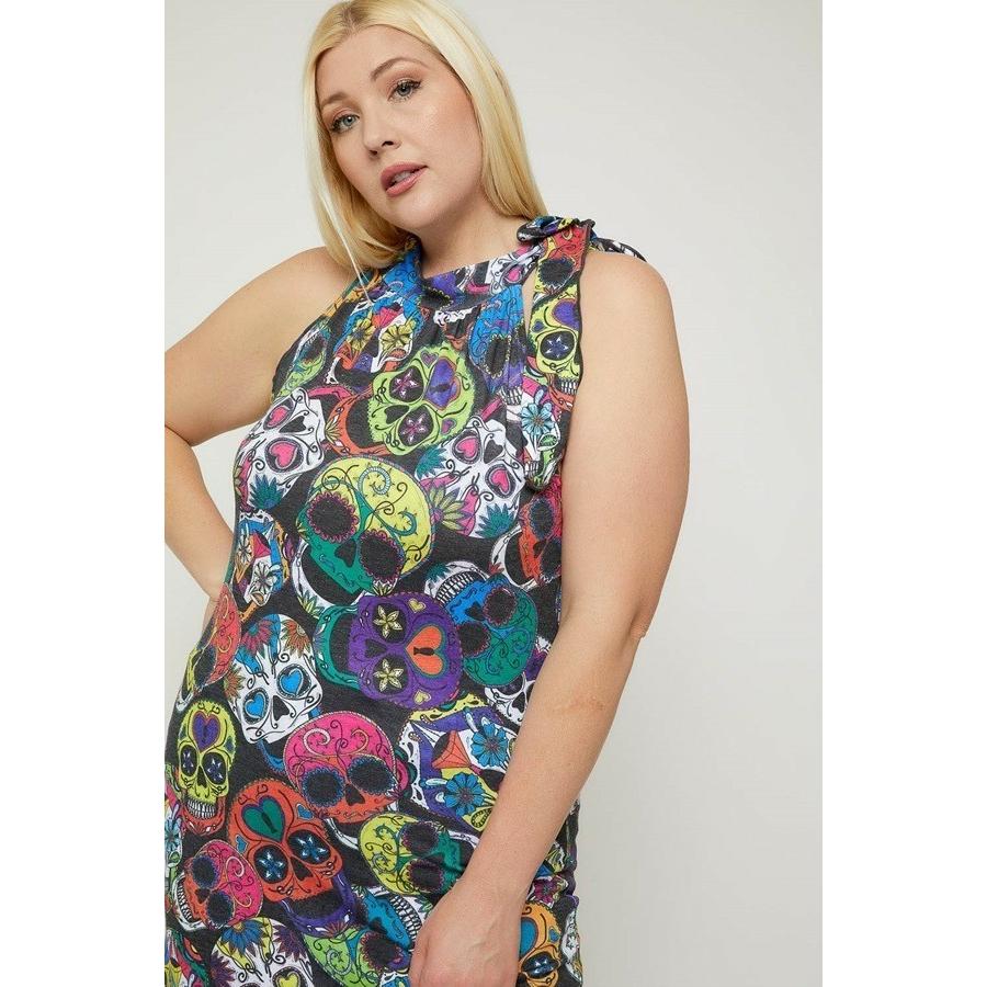 plus size sugar skull dress