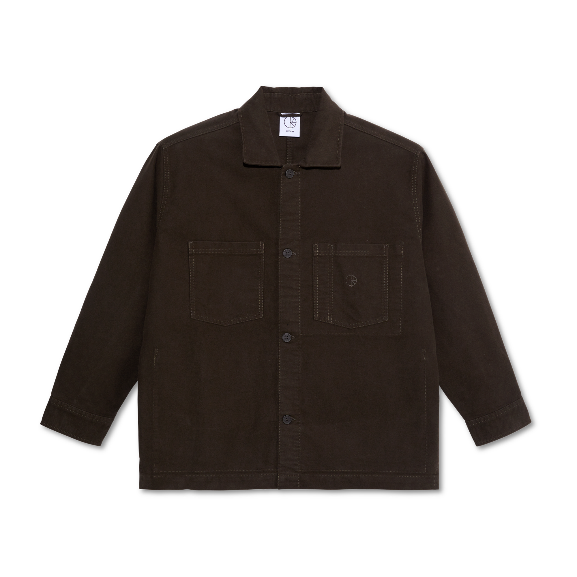 Theodore Overshirt Dark Olive - Brushed Twill - Polar Clothing