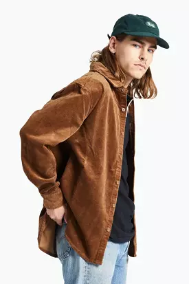 Porter L/S Overshirt in Bison Corduroy