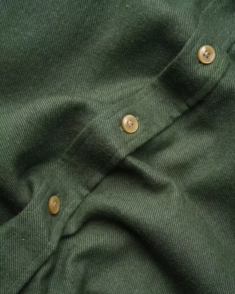 Portuguese Flannel Moss Green Shirt