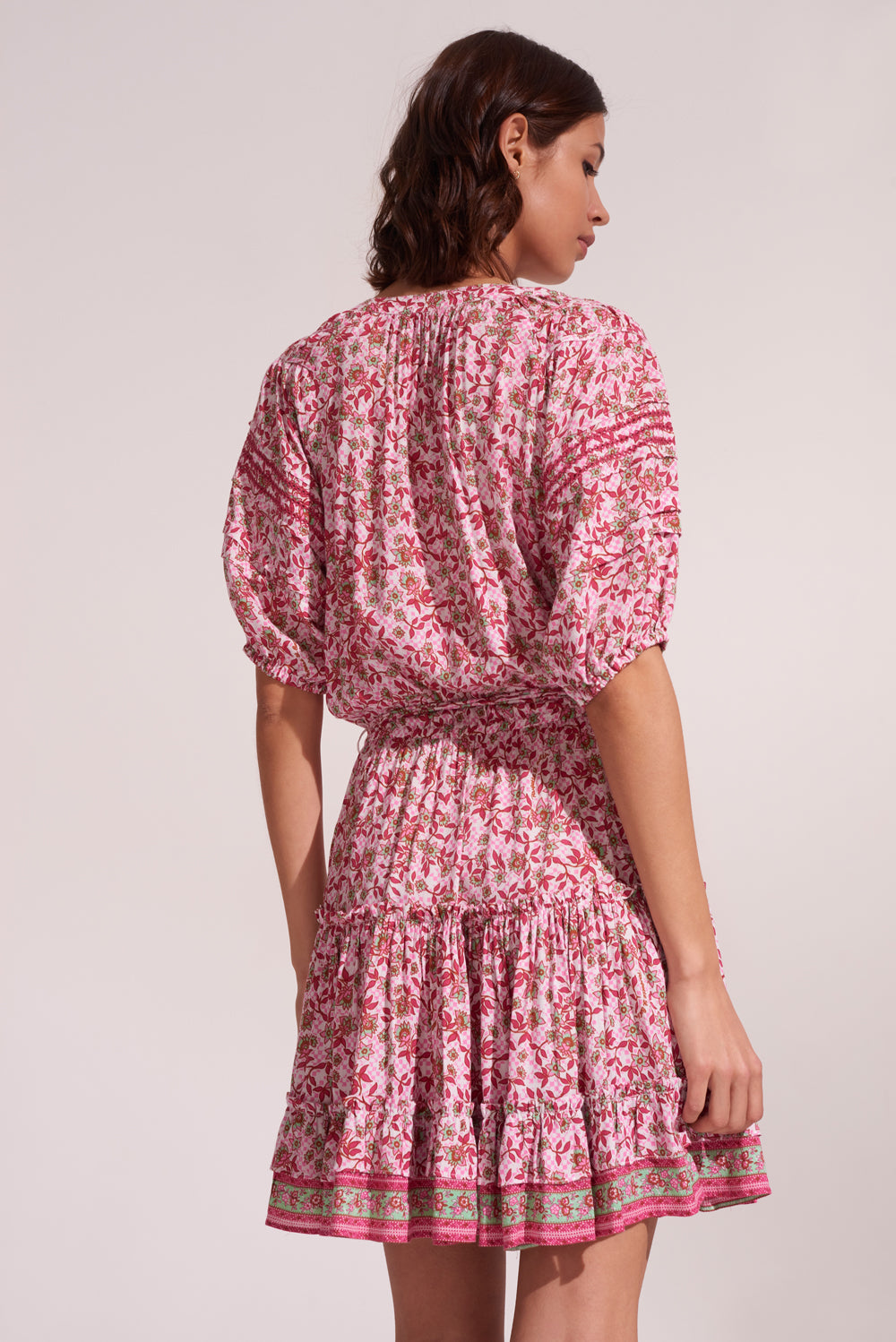 Poupette St. Barth Mini Dress Bona Pink Blossom