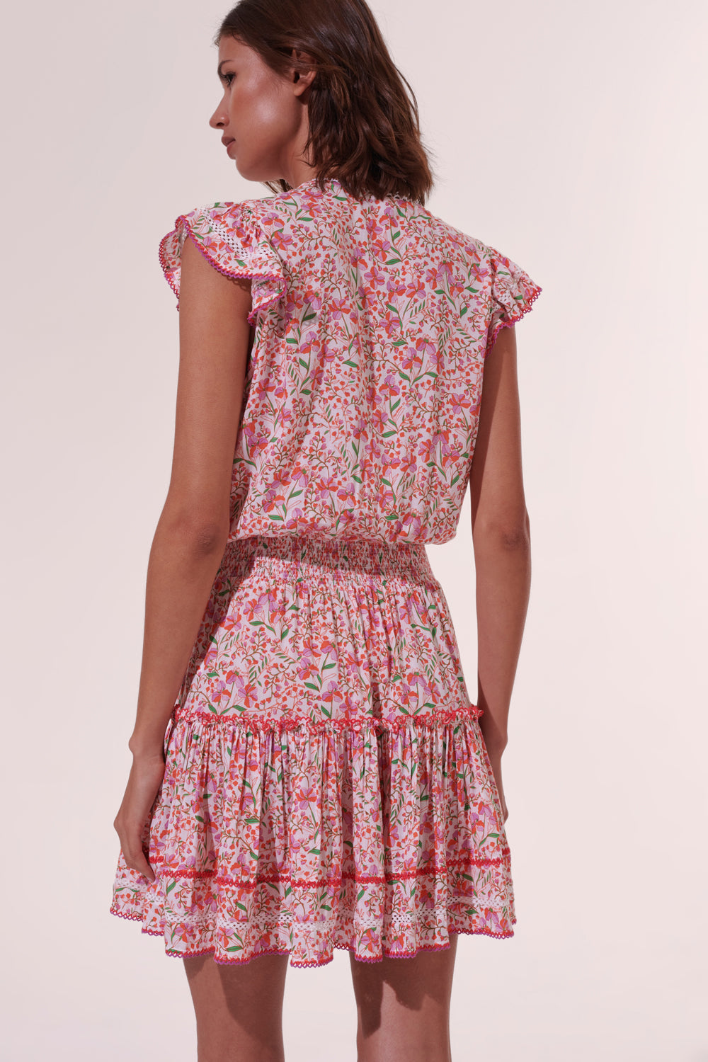 Poupette St. Barth Pink Mini Jonquille Dress