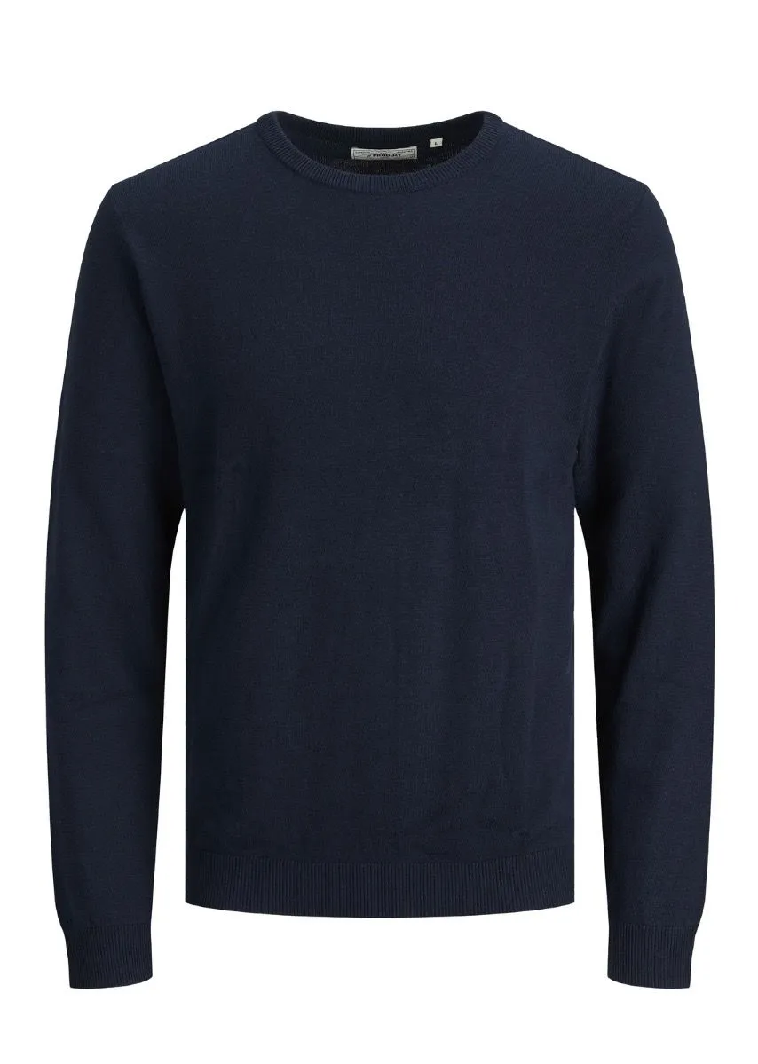 Navy Blazer Basic Knit Crew Neck Jumper by Produkt