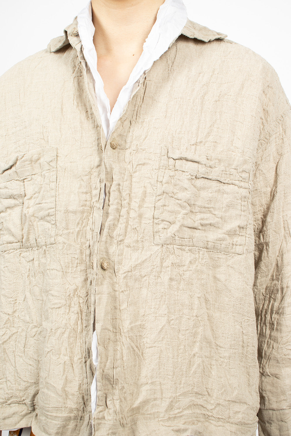 Raw/White Reversible Lined Shirt