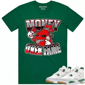 Red MOF Shirt to Match with Jordan 4 Pine Green SB 4s