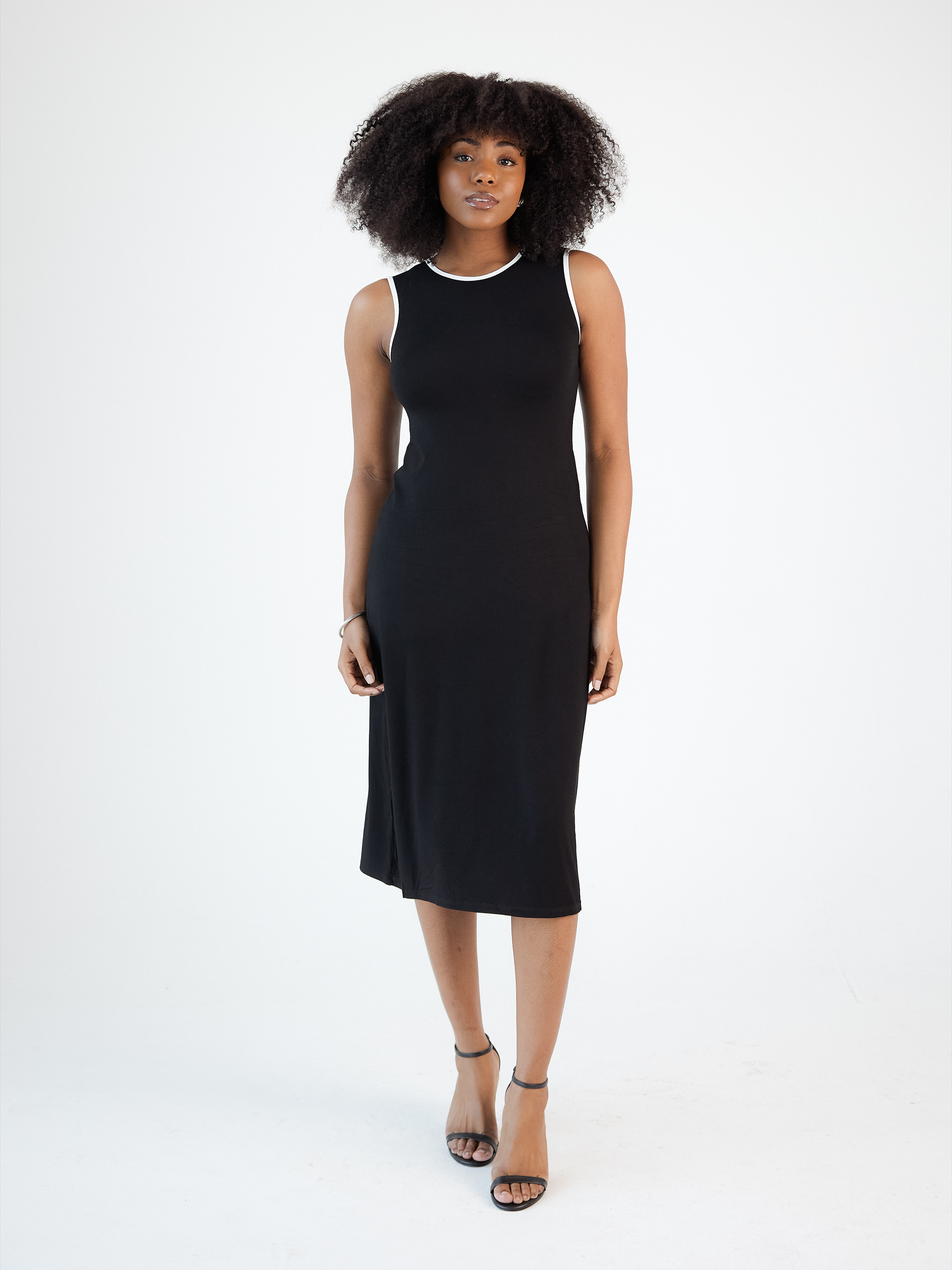 Relaxed High Neck Mid-Length Brami Dress