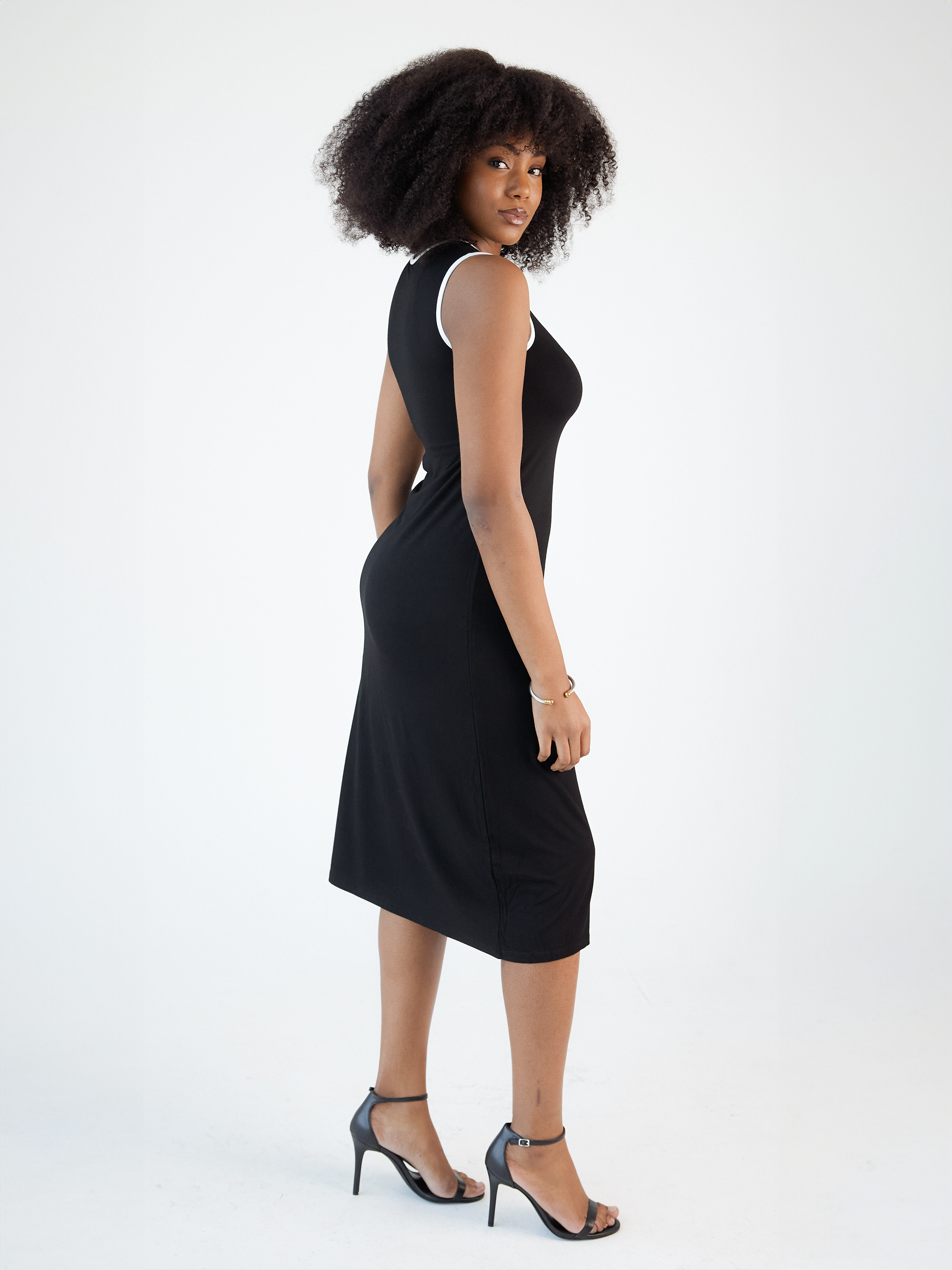 Relaxed High Neck Mid-Length Brami Dress