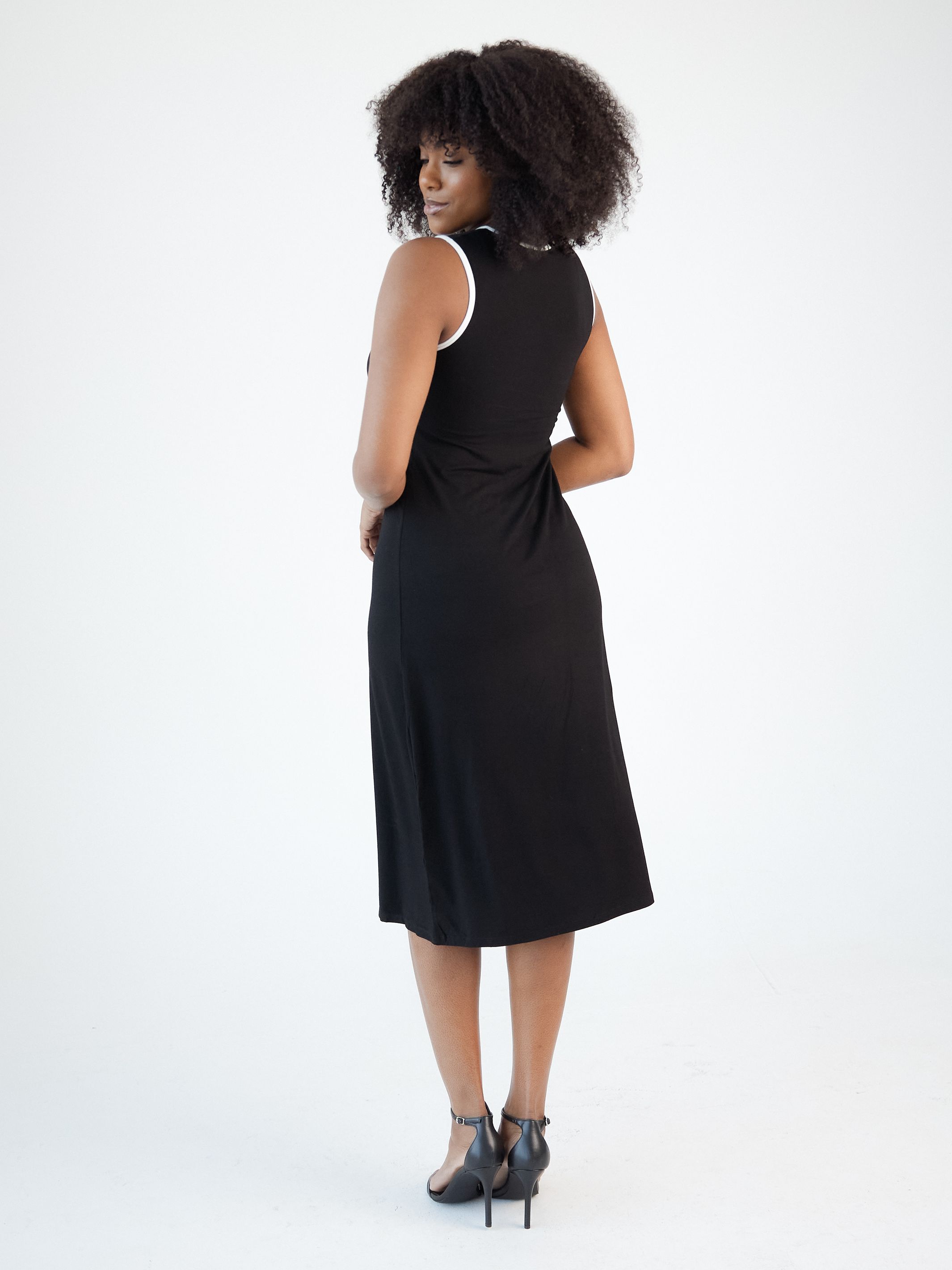 Relaxed High Neck Mid-Length Brami Dress