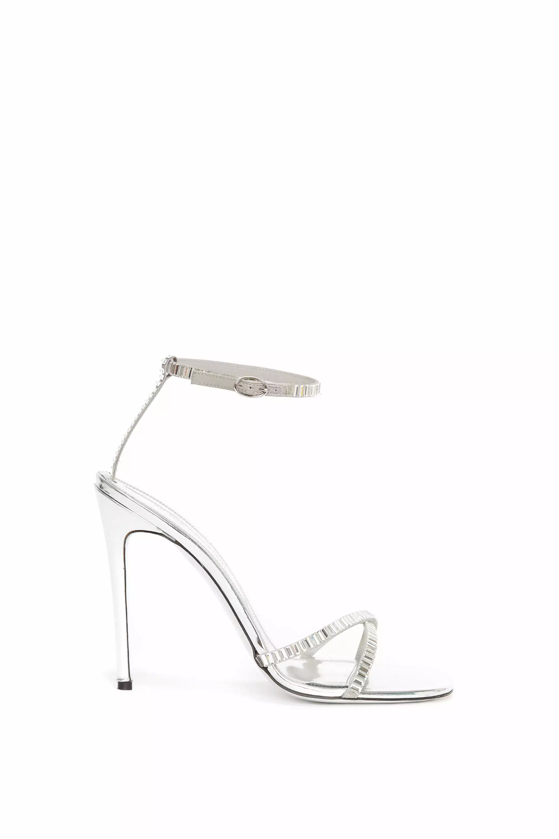 Rhinestone Silver Sandals