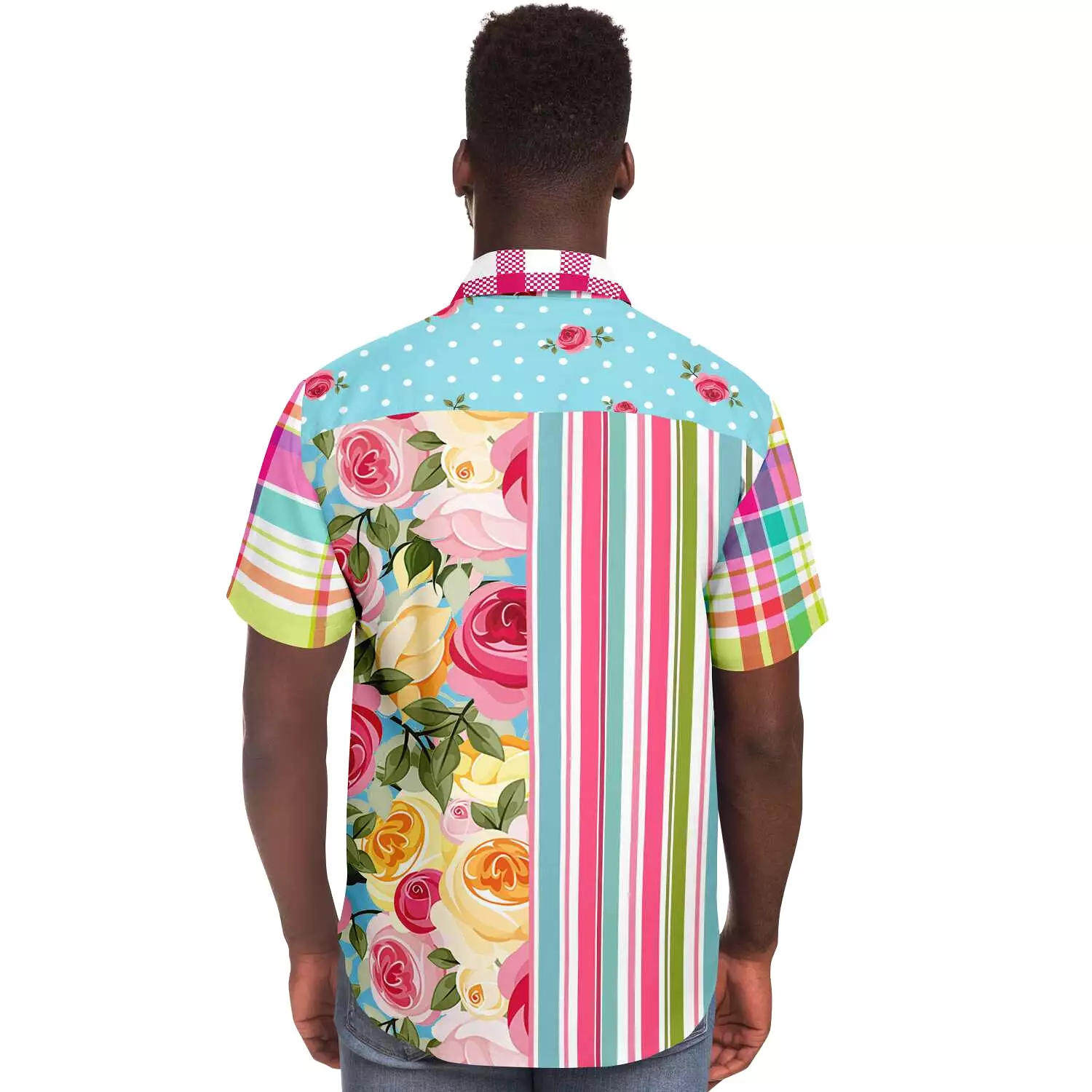 Rose Parade Short Sleeve Button Down Shirt