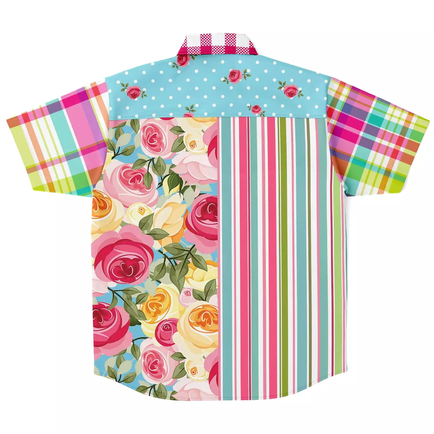 Rose Parade Short Sleeve Button Down Shirt