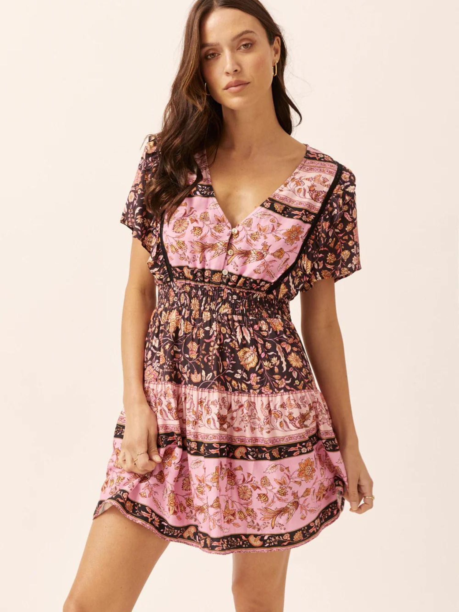 Sabba Mini Dress - Sunset Black