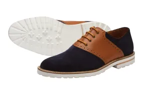 SADDLE OXFORD with brogue punch–NS