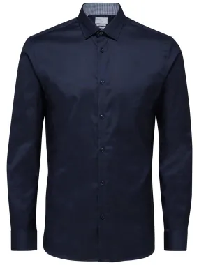 Navy Blazer Mark Long Sleeve Shirt by Selected