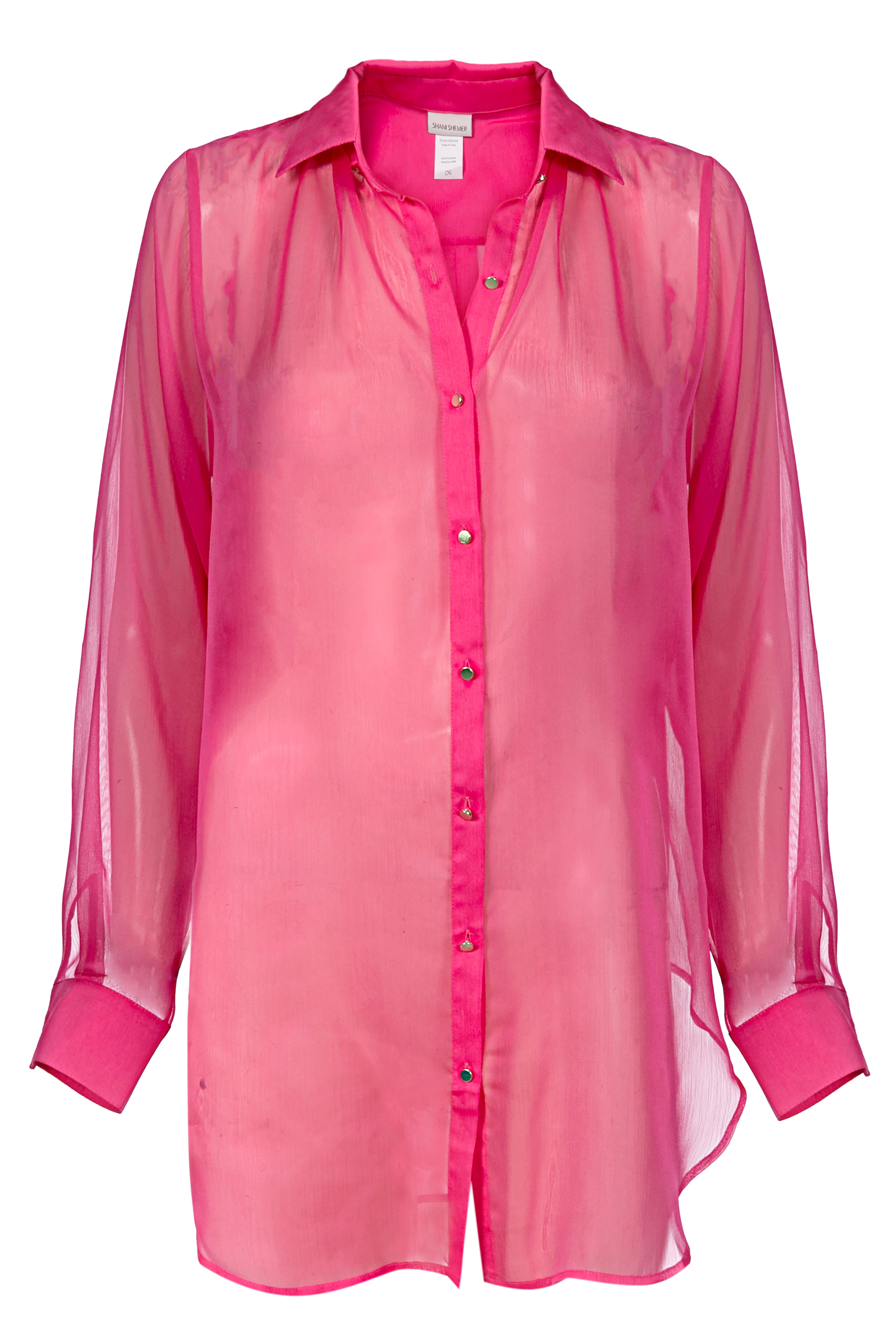 Shani Shemer Jonas Buttoned Down Shirt Rose Blossom.