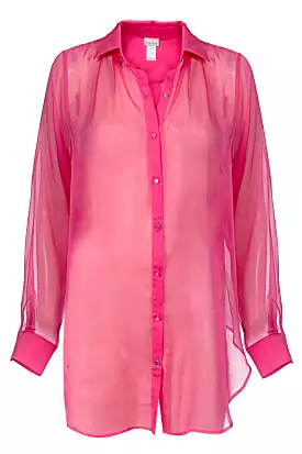 Shani Shemer Jonas Buttoned Down Shirt Rose Blossom.