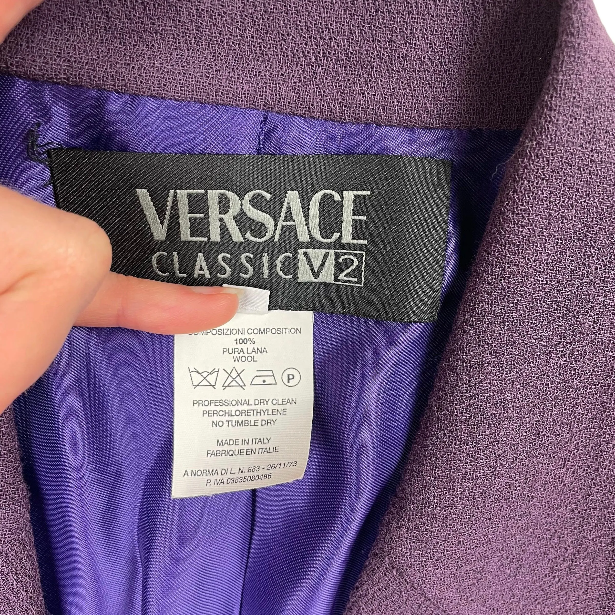 1997 Versace Classic V2 longline blazer for sale.