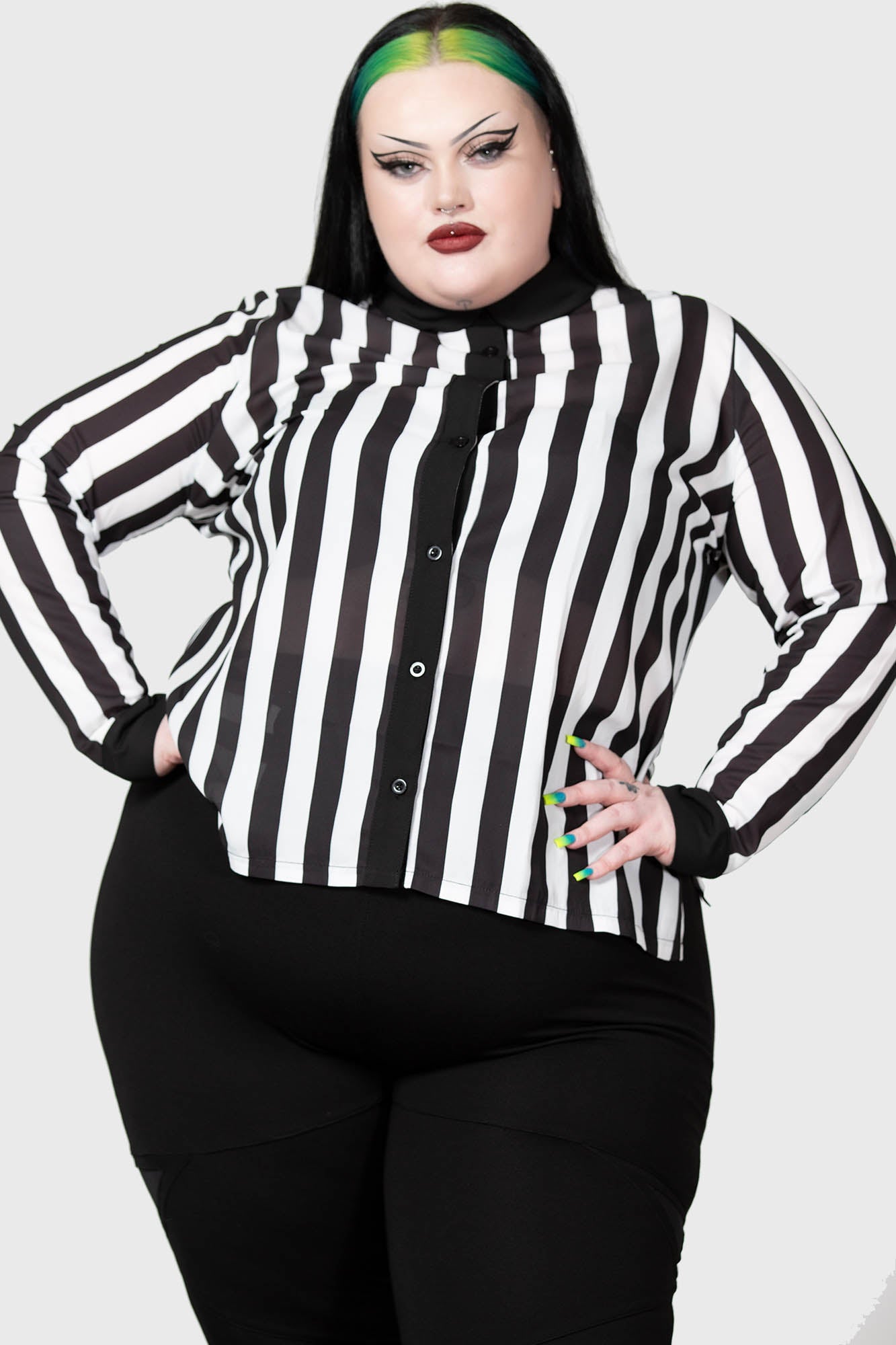 Striped Plus Size Shirt