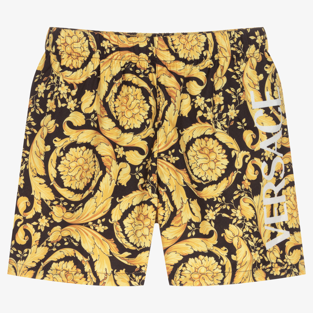 Swim Shorts - Black and Gold