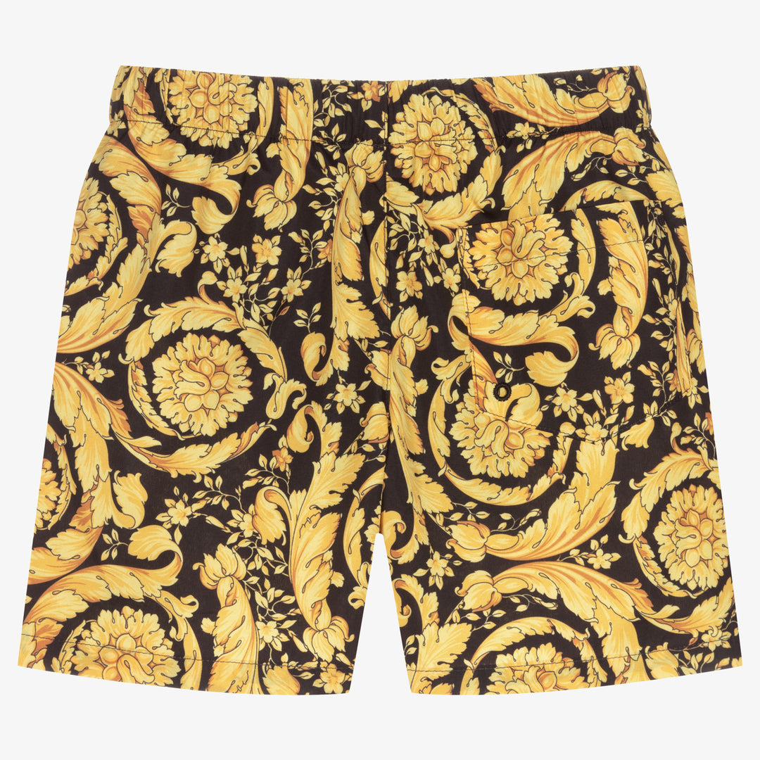 Swim Shorts - Black and Gold