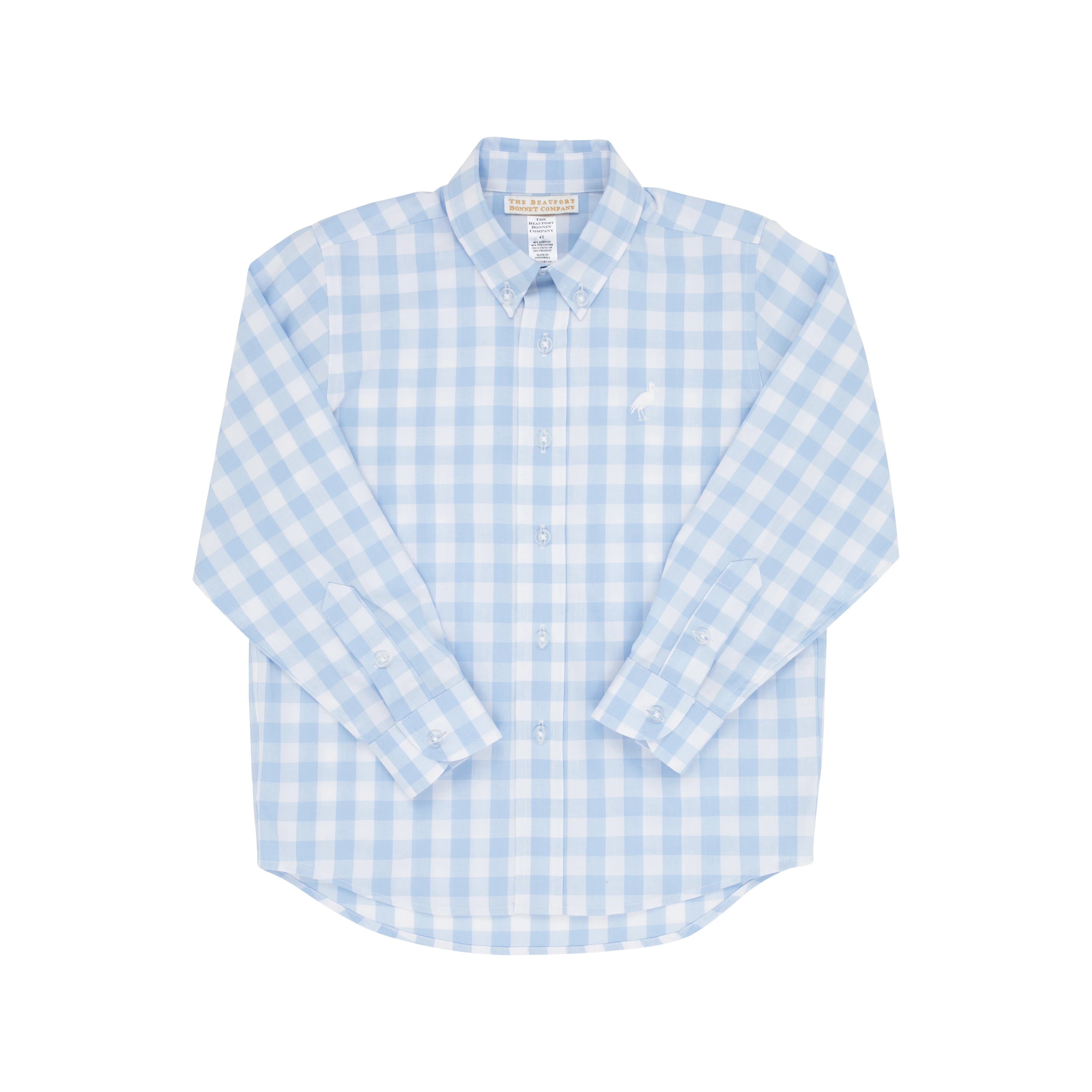 The Beaufort Bonnet Company - Beale Street Blue Check Dean's List Dress Shirt