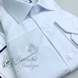 TM Martin premium white men's shirt