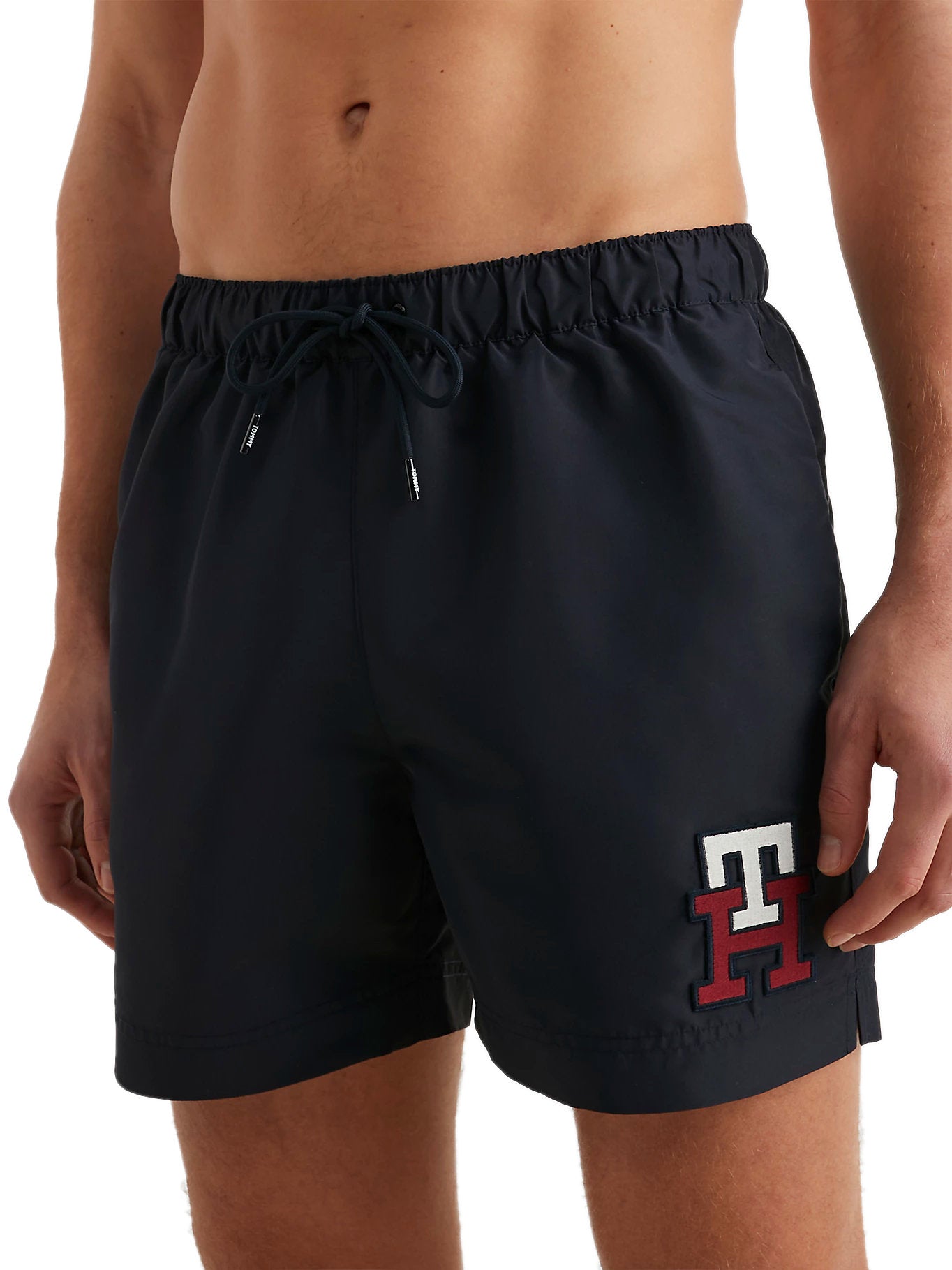 Tommy Hilfiger swim shorts, monogram print, mid length.