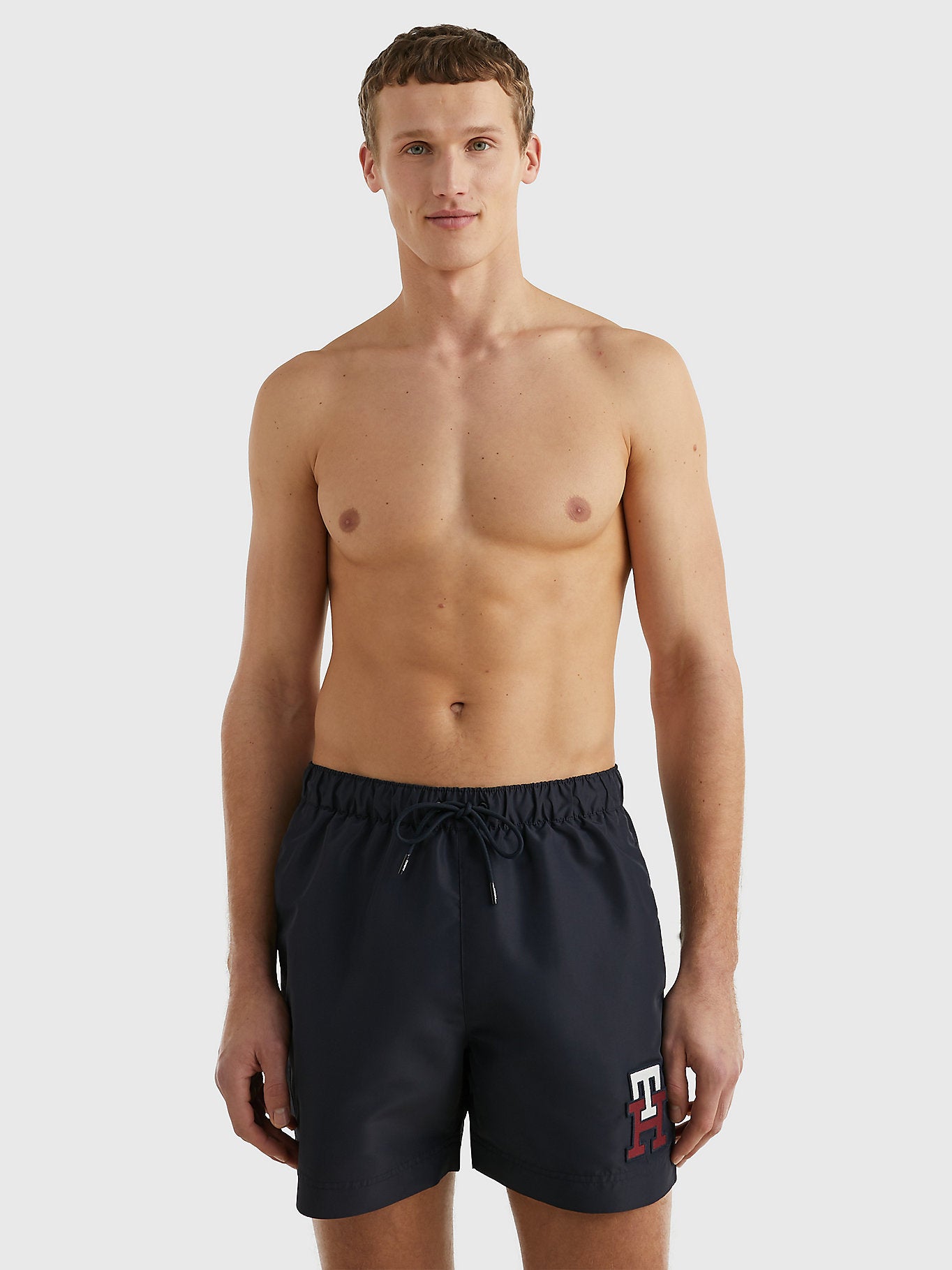 Tommy Hilfiger swim shorts, monogram print, mid length.