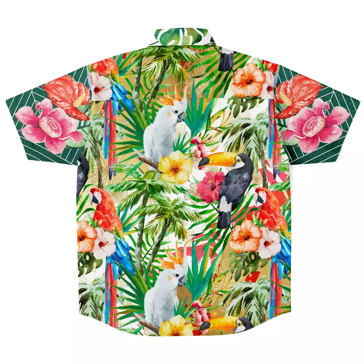 Tropical Print Short Sleeve Shirt