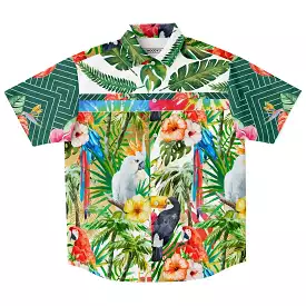 Tropical Print Short Sleeve Shirt