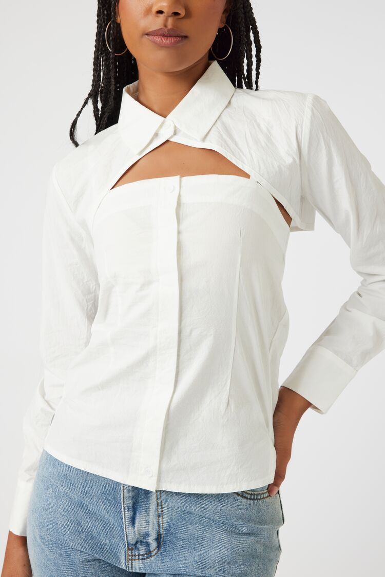 Two-Piece Button-Up Shirt