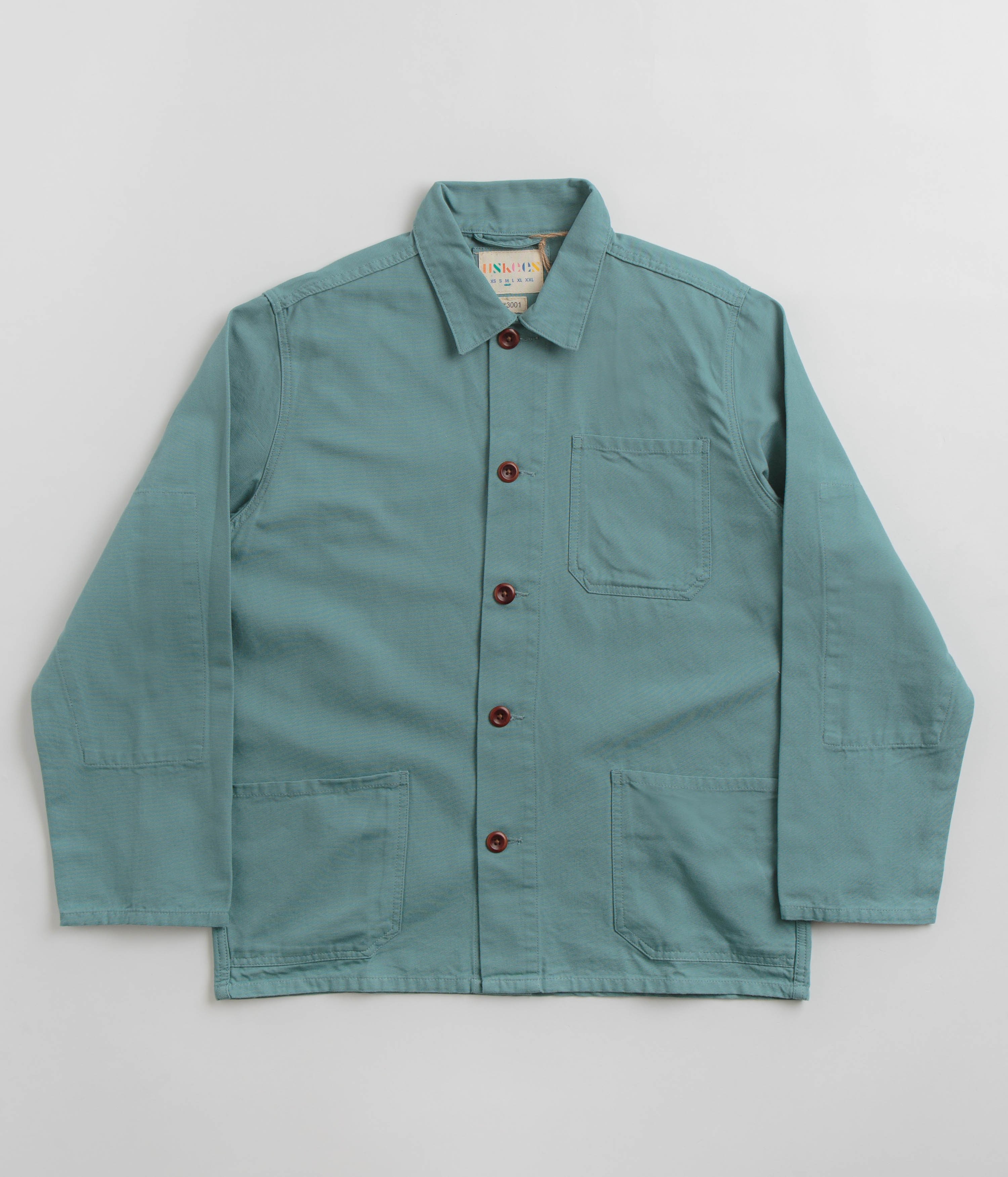 Uskees Overshirt, 3001 Buttoned, Eucalyptus