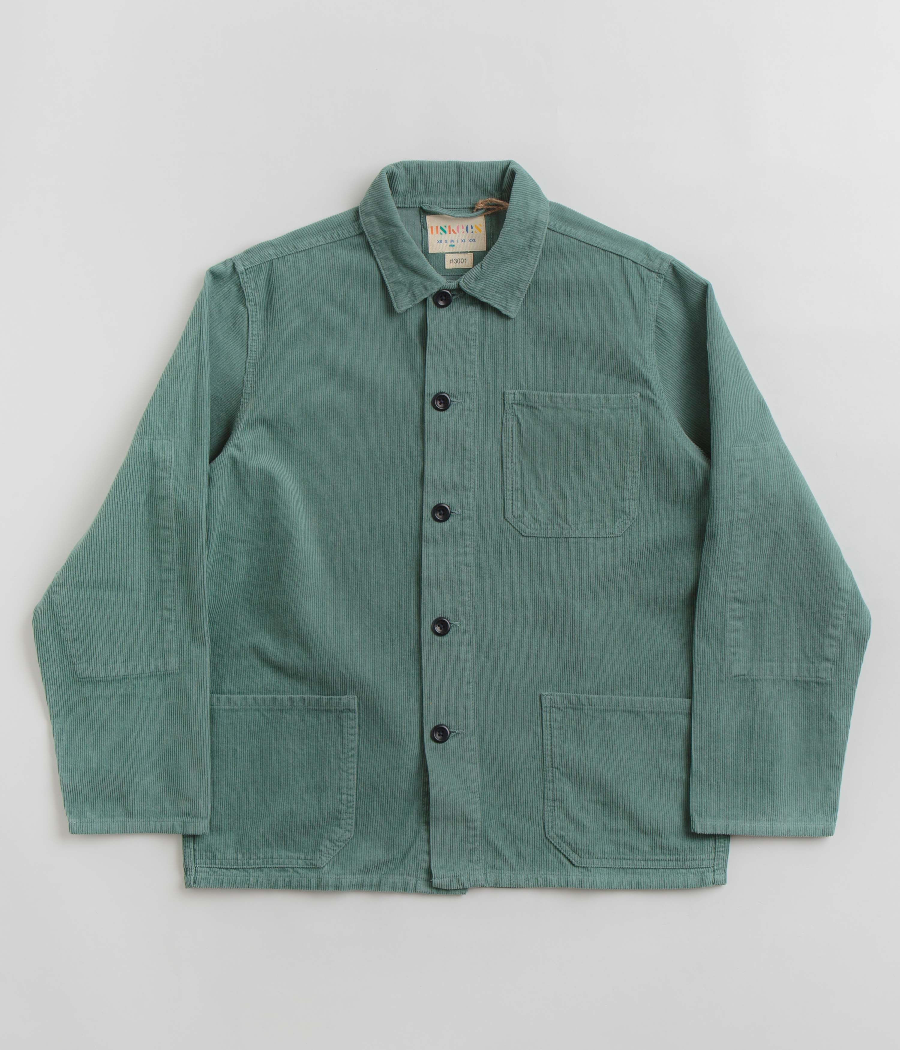 Uskees Cord Buttoned Overshirt 3001 - Eucalyptus