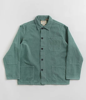 Uskees Cord Buttoned Overshirt 3001 - Eucalyptus