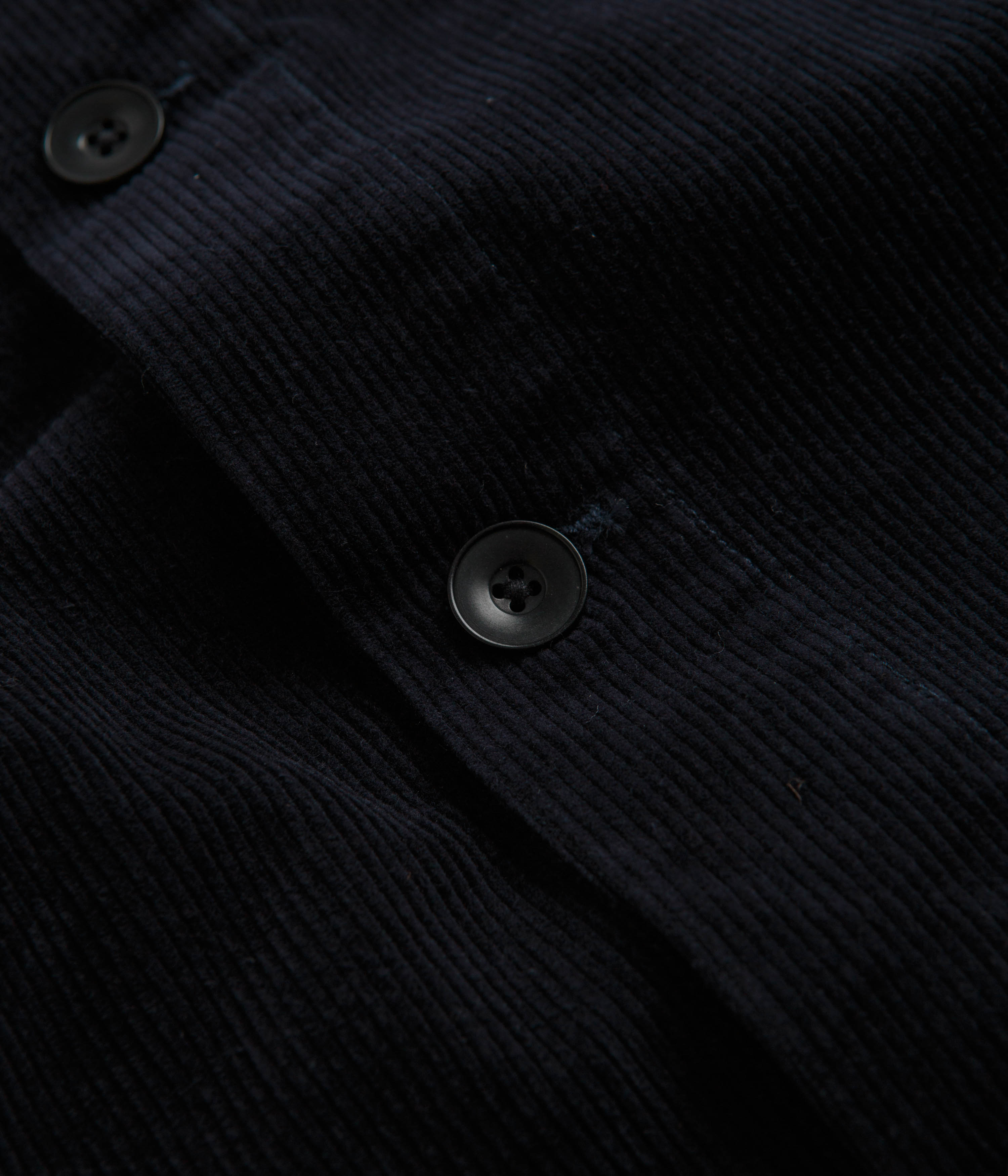 Uskees Midnight Blue Cord Buttoned Overshirt