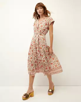 Veronica Beard Lexington Dress Off White Multi