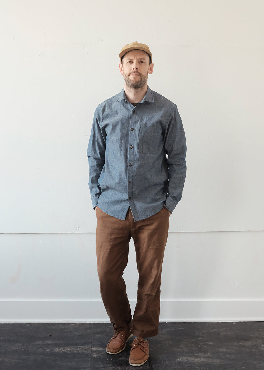 Weathervane Smoke Chambray Shirt