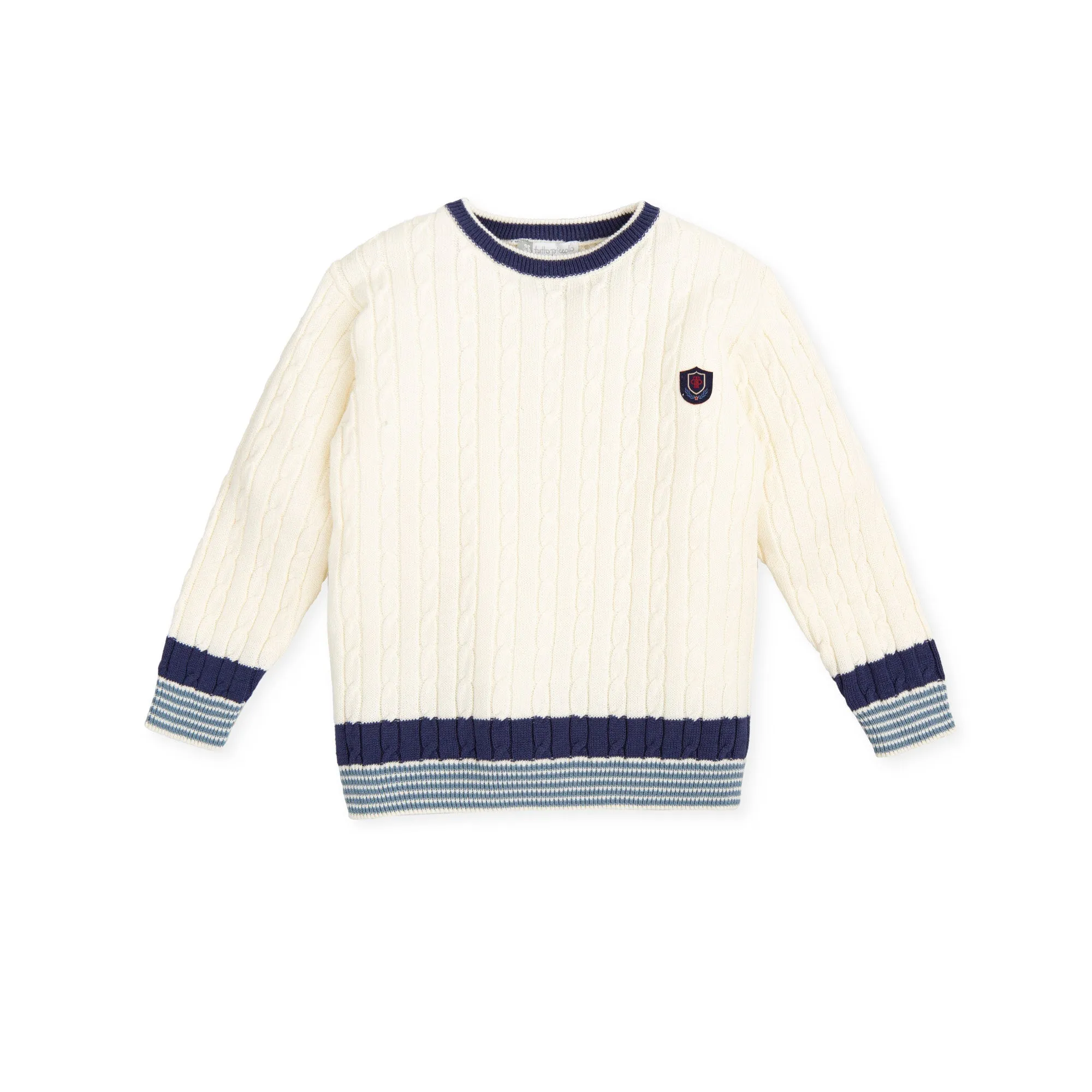 White Boy Casablanca Jumper with Chemical Pattern