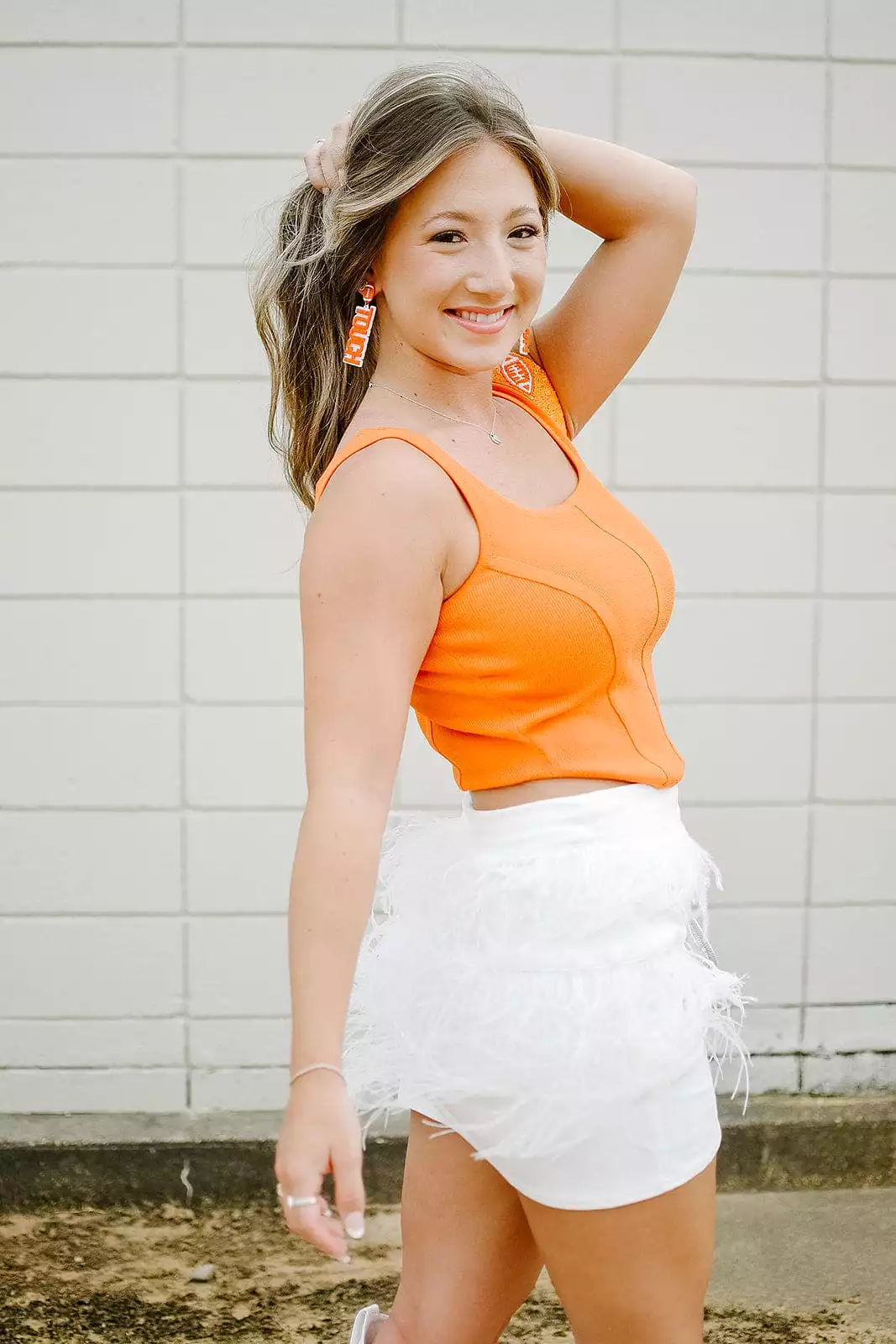 White Feather Tiered Mini Skirt - Get the best deals | Shop now!