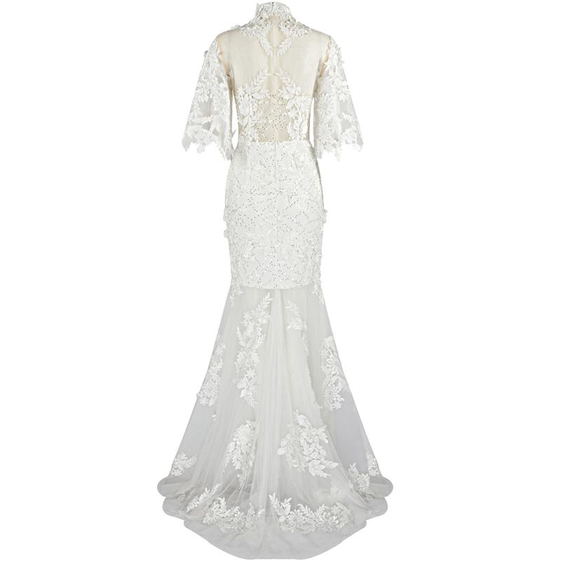 White Lace Maxi Gown