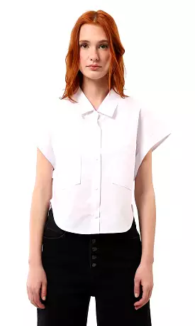 White Shirt with Pocket Buttons - O181642