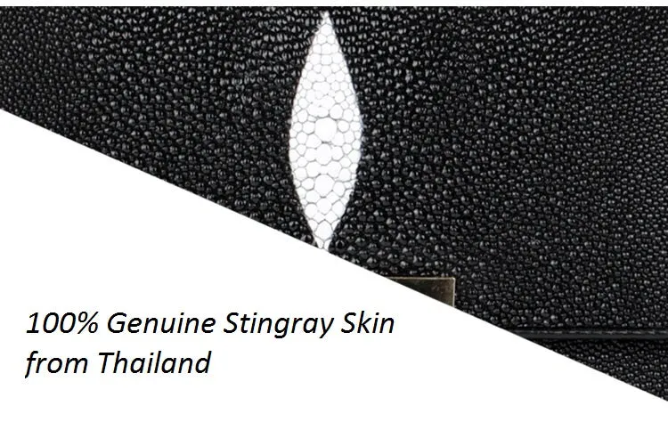 Women's fashion pearl stingray skin handbags.